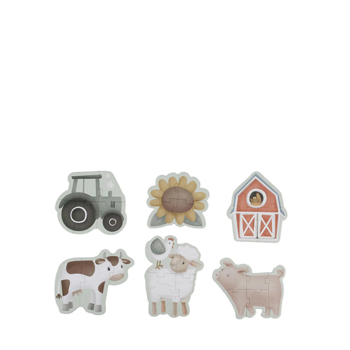 Little Dutch - 6 in 1 Puzzles - Little Farm - Mabel & Fox