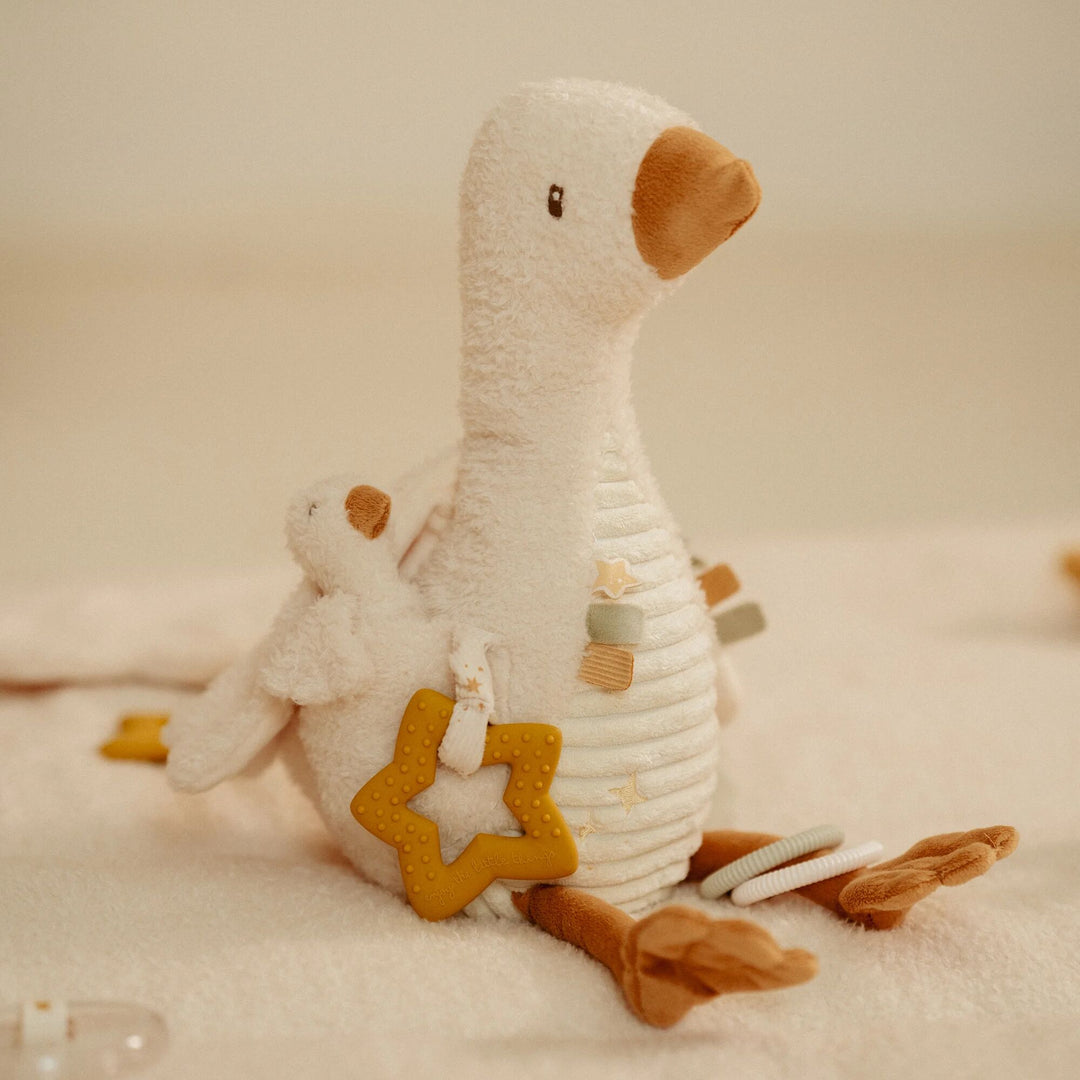 Little Dutch - Activity Cuddle Toy - Little Goose - Mabel & Fox