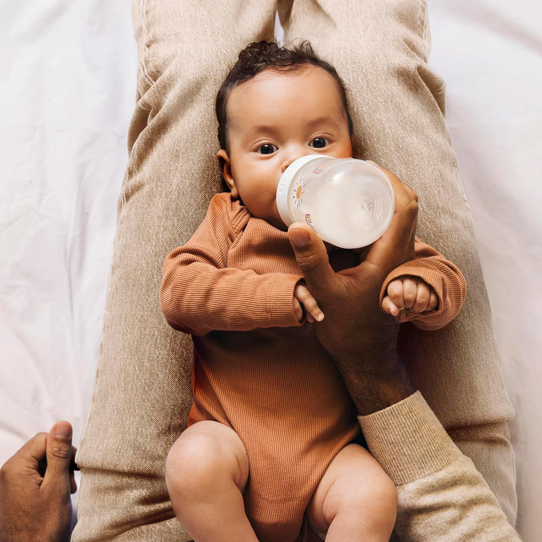 Little Dutch - Baby Bottle 165ml - Sunshine & Rainbow - Mabel & Fox