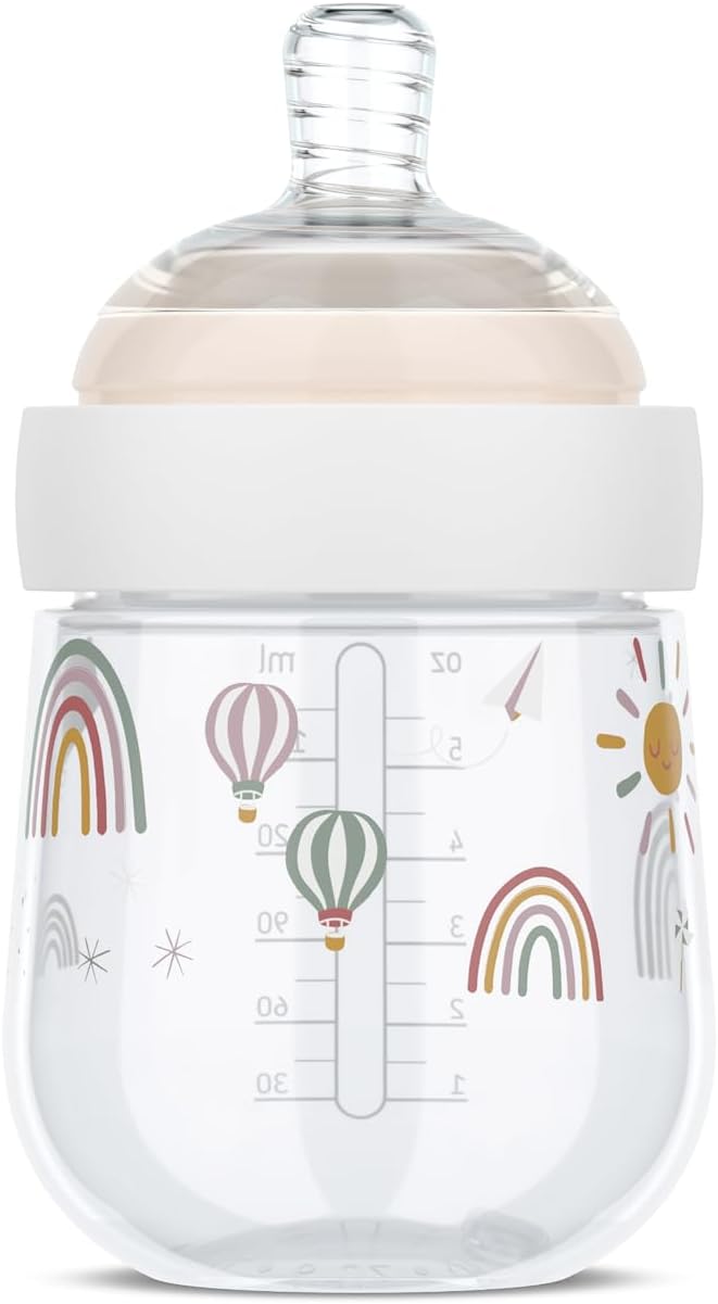 Little Dutch - Baby Bottle 165ml - Sunshine & Rainbow - Mabel & Fox