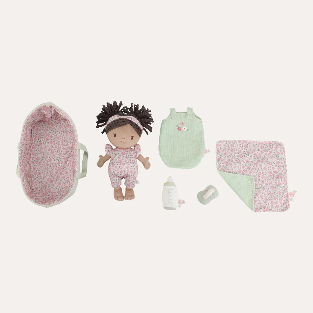 Little Dutch - Baby Doll in Basket Evi - Mabel & Fox