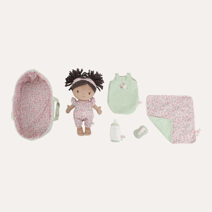 Little Dutch - Baby Doll in Basket Evi - Mabel & Fox