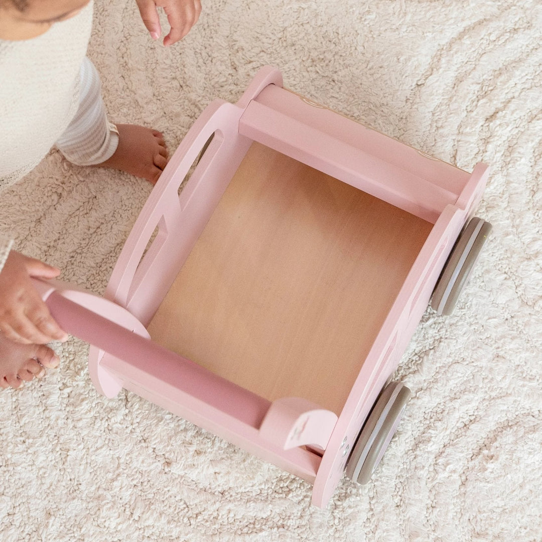 Little Dutch - Baby Walker Wagon - Pink - Mabel & Fox