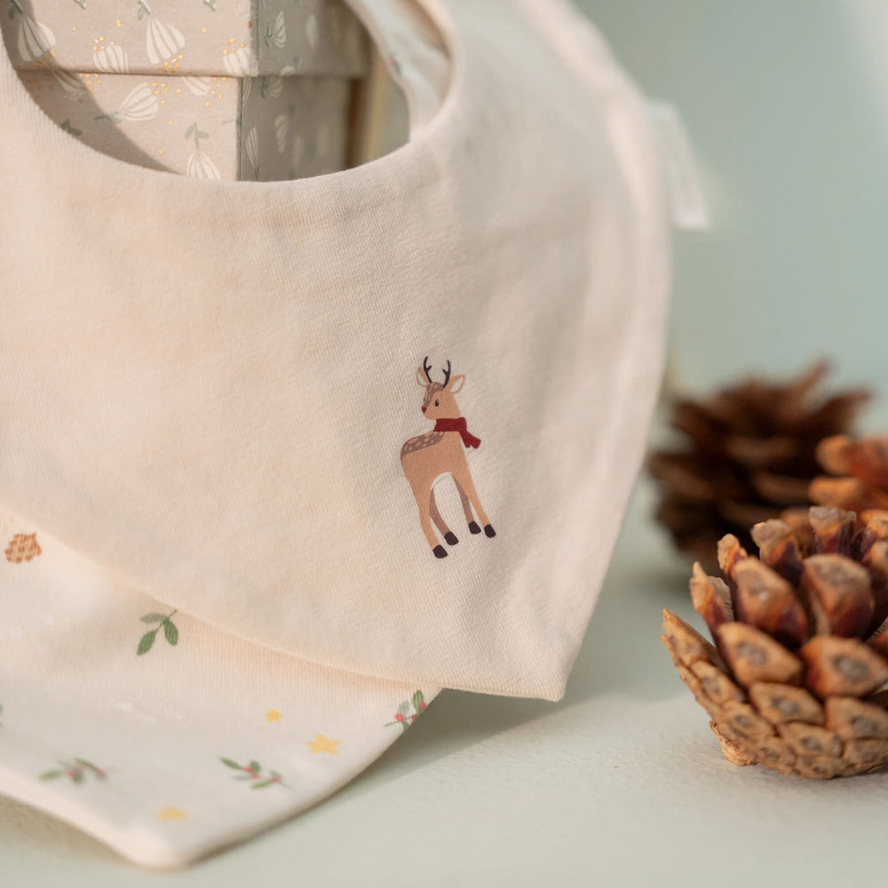 Little Dutch - Bandana Bib (2 Pack) - Little Christmas - Mabel & Fox