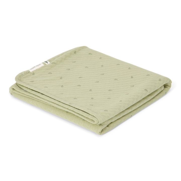Little Dutch - Bassinet Blanket - Pure Sage Leaves - Mabel & Fox