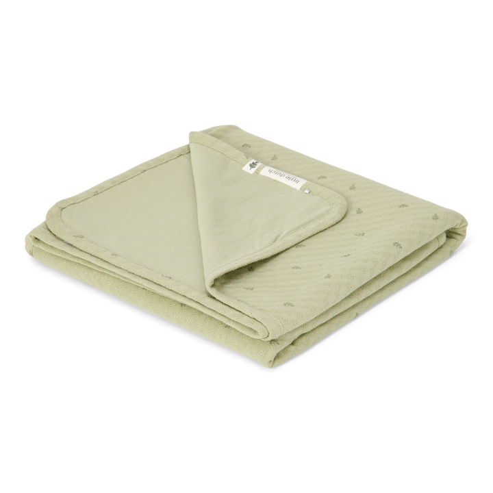 Little Dutch - Bassinet Blanket - Pure Sage Leaves - Mabel & Fox