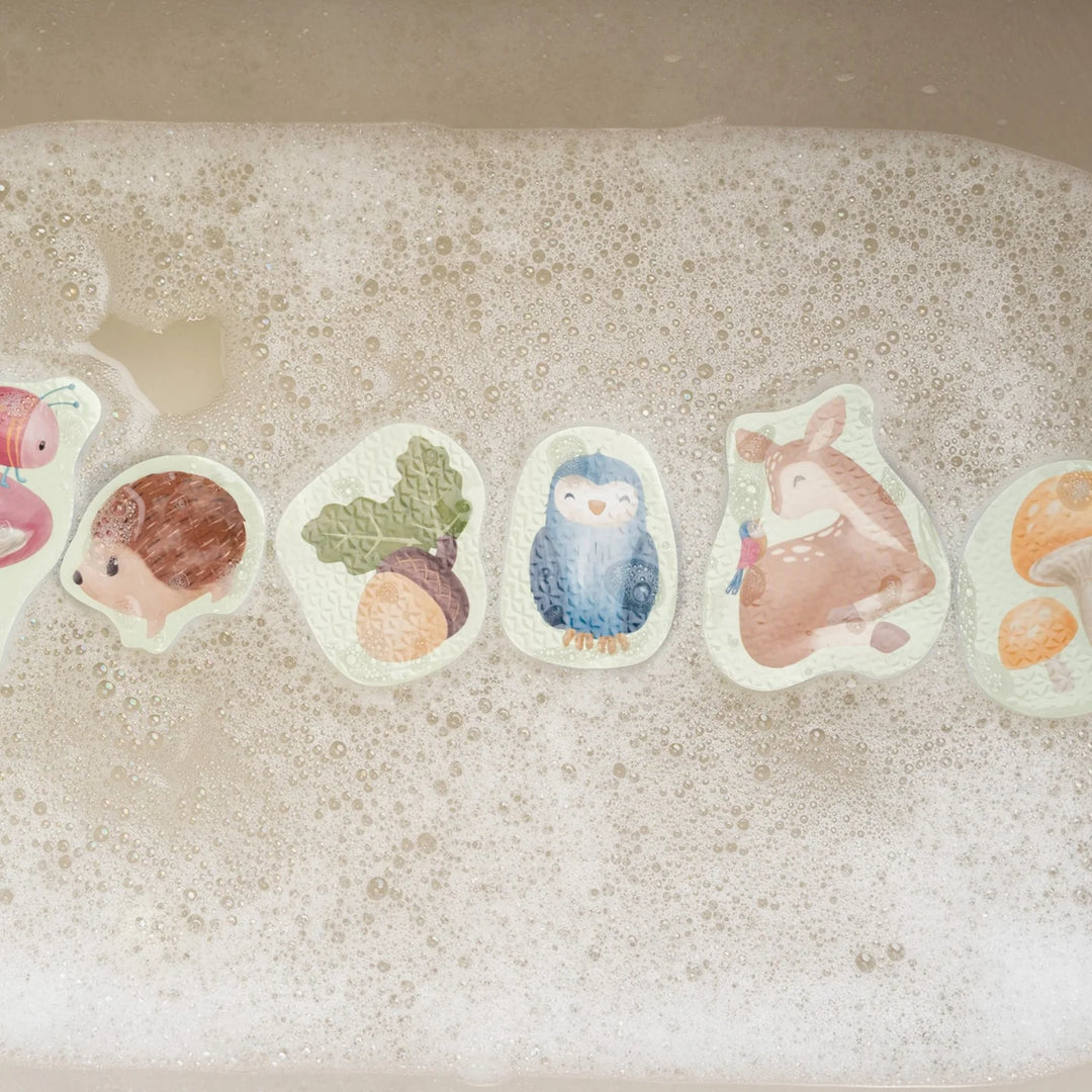 Little Dutch - Bath Foam Figures - Forest Friends - Mabel & Fox