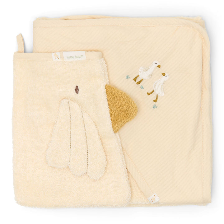 Little Dutch - Bath Gift Box - Little Goose / Natural Newborns - Mabel & Fox