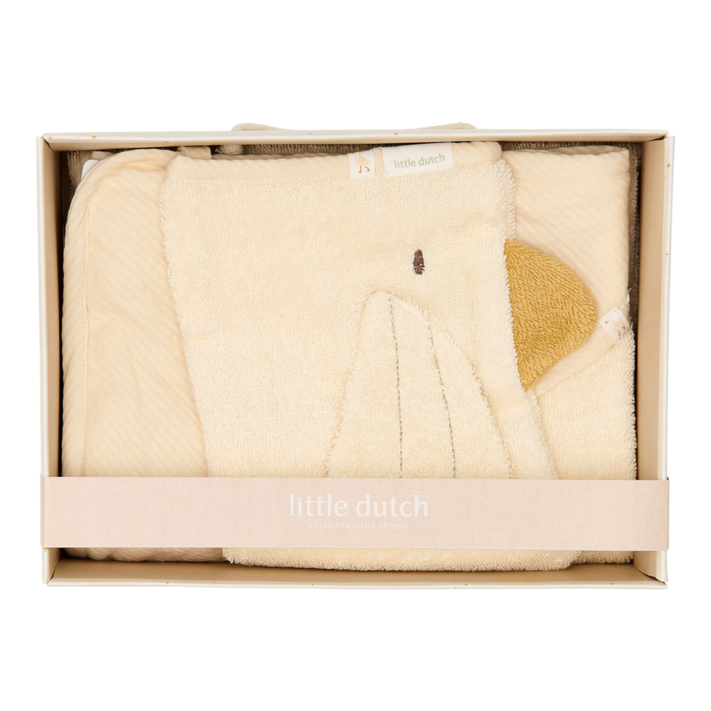 Little Dutch - Bath Gift Box - Little Goose / Natural Newborns - Mabel & Fox