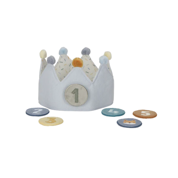 Little Dutch - Birthday Crown with Numbers - Blue - Mabel & Fox