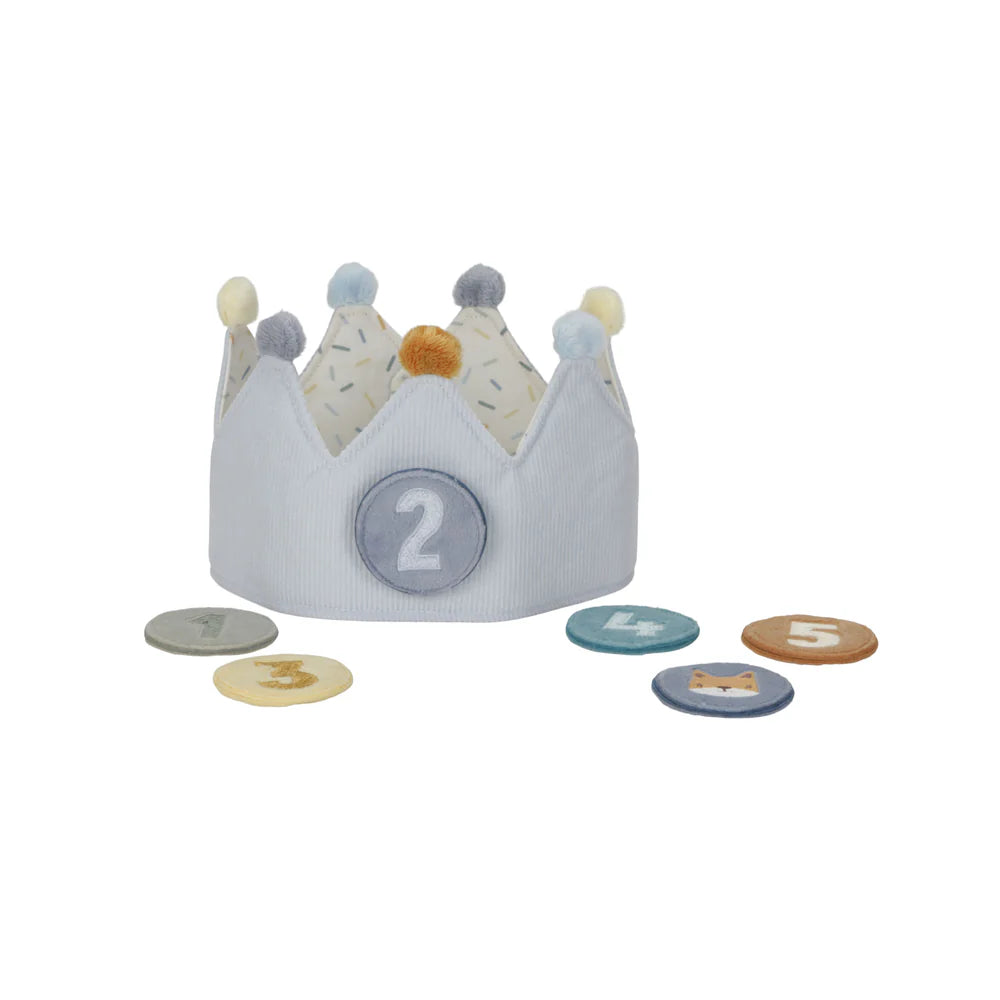 Little Dutch - Birthday Crown with Numbers - Blue - Mabel & Fox