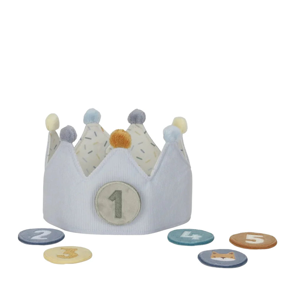 Little Dutch - Birthday Crown with Numbers - Blue - Mabel & Fox