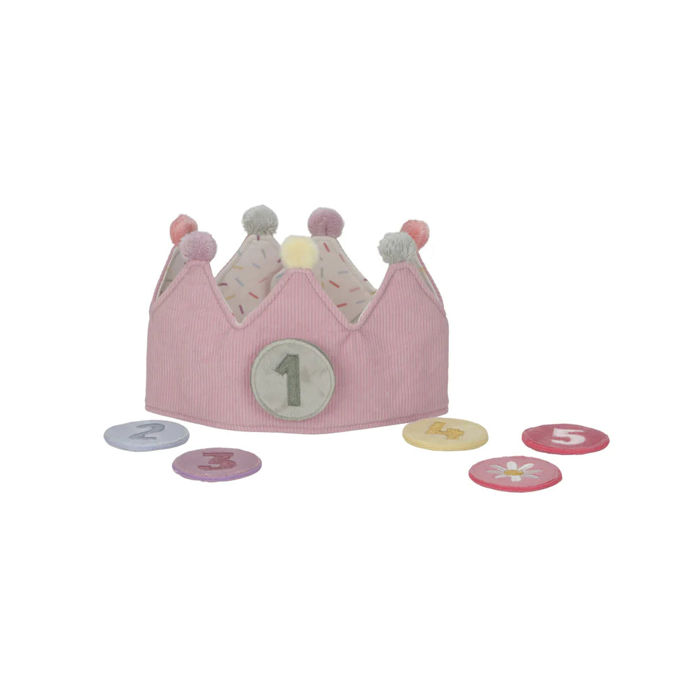 Little Dutch - Birthday Crown with Numbers - Pink - Mabel & Fox