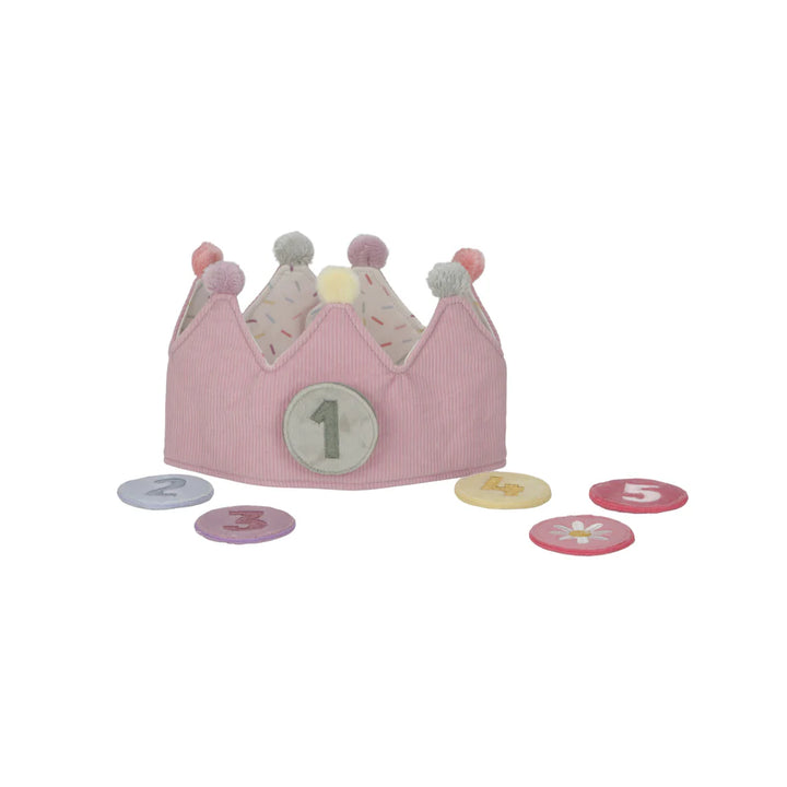 Little Dutch - Birthday Crown with Numbers - Pink - Mabel & Fox