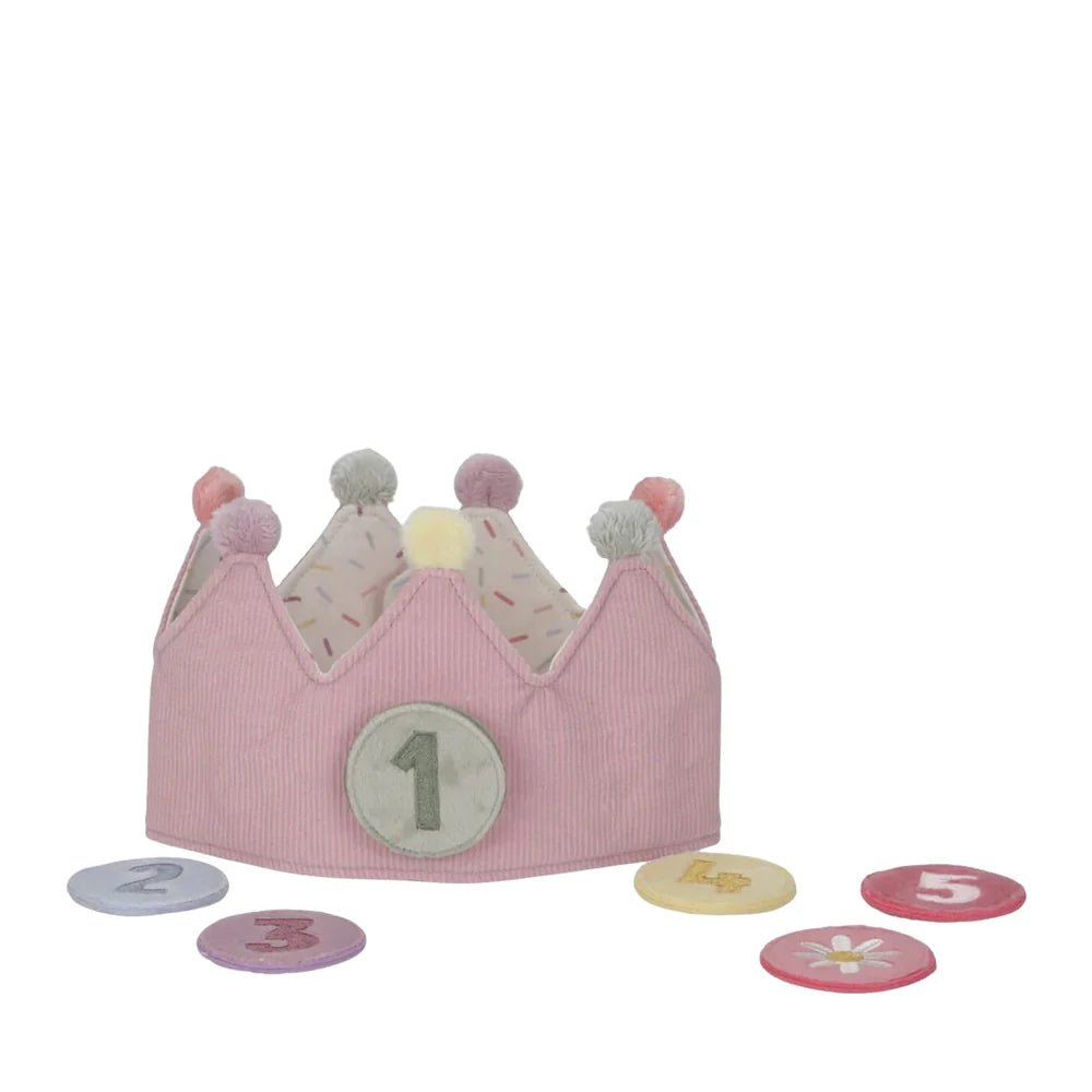 Little Dutch - Birthday Crown with Numbers - Pink - Mabel & Fox