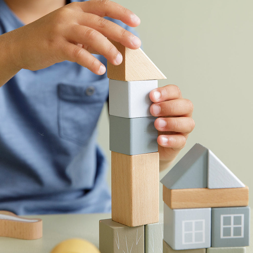 Little Dutch - Building Blocks - Blue - Mabel & Fox