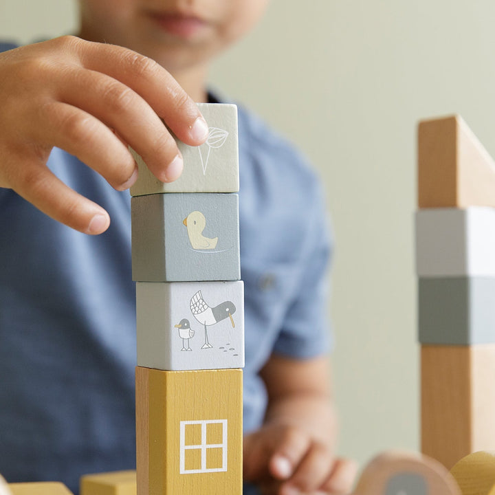 Little Dutch - Building Blocks - Blue - Mabel & Fox