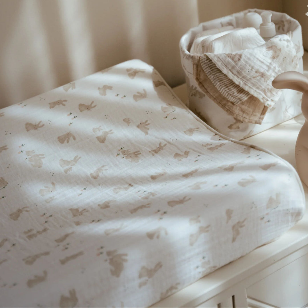Little Dutch - Changing Mat Cover - Baby Bunny - Mabel & Fox