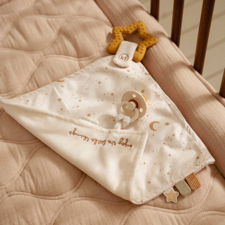 Little Dutch - Cuddle Cloth with Teething Ring - Newborn Naturals - Mabel & Fox