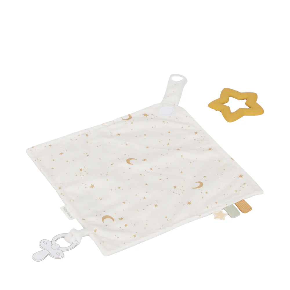 Little Dutch - Cuddle Cloth with Teething Ring - Newborn Naturals - Mabel & Fox