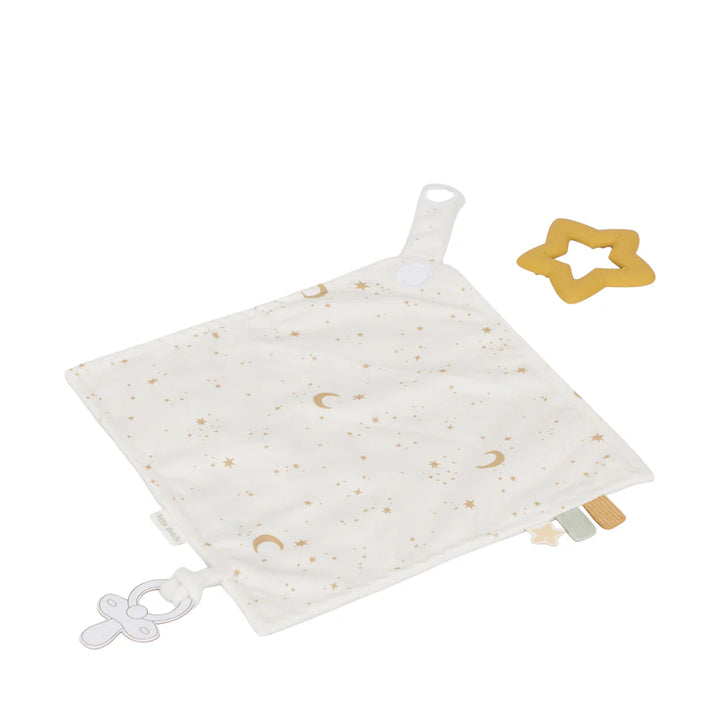 Little Dutch - Cuddle Cloth with Teething Ring - Newborn Naturals - Mabel & Fox
