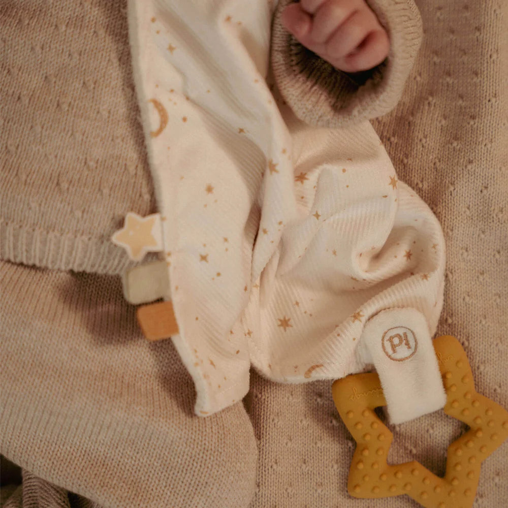 Little Dutch - Cuddle Cloth with Teething Ring - Newborn Naturals - Mabel & Fox