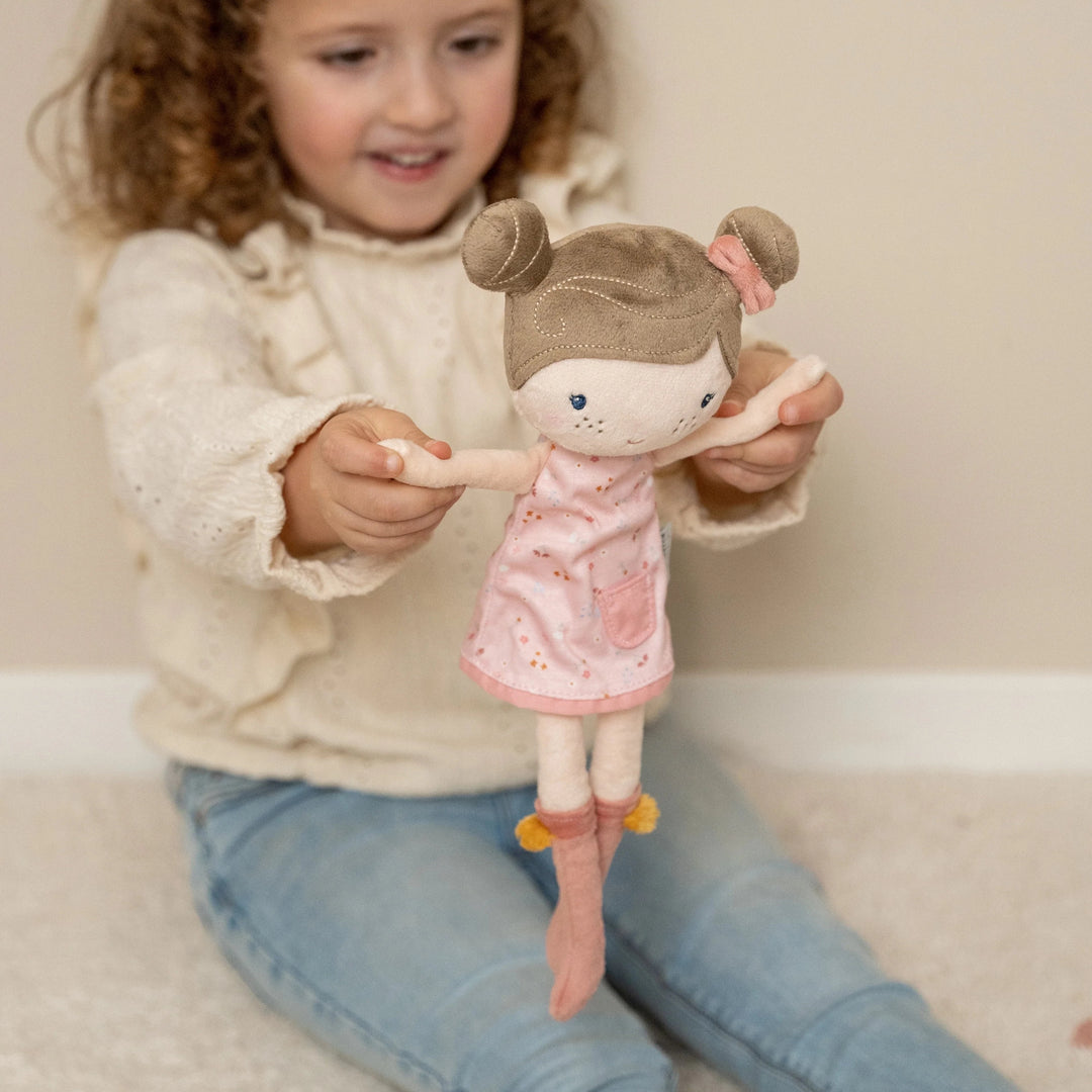 Little Dutch - Cuddle Doll - Rosa - Little Pink Flowers - Mabel & Fox
