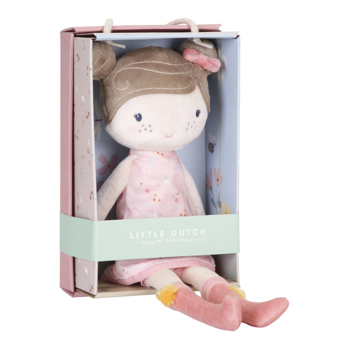 Little Dutch - Cuddle Doll - Rosa - Little Pink Flowers - Mabel & Fox