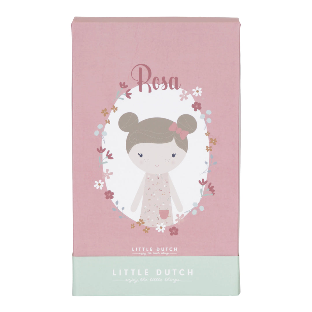 Little Dutch - Cuddle Doll - Rosa - Little Pink Flowers - Mabel & Fox