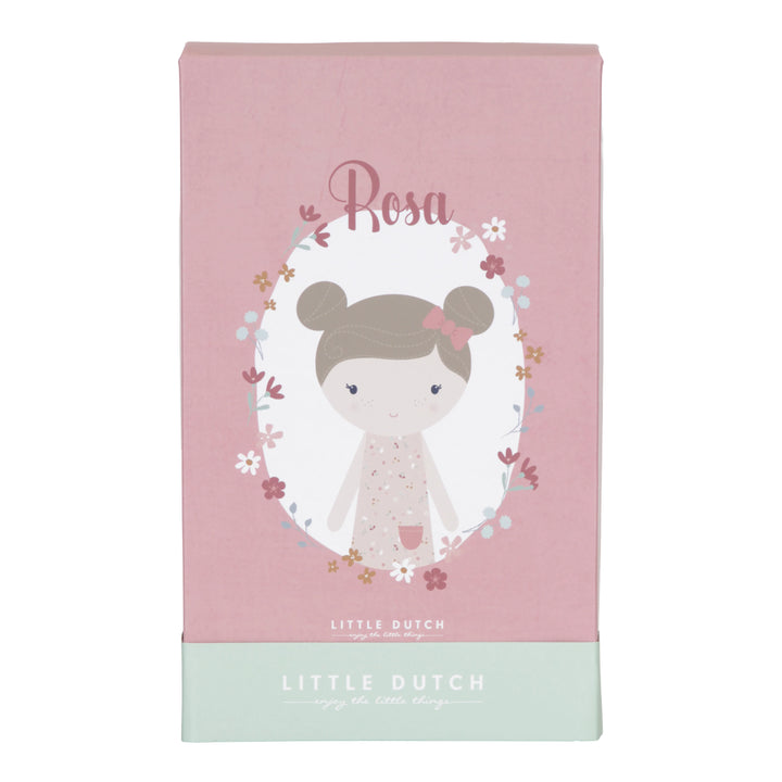 Little Dutch - Cuddle Doll - Rosa - Little Pink Flowers - Mabel & Fox