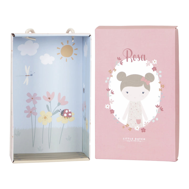 Little Dutch - Cuddle Doll - Rosa - Little Pink Flowers - Mabel & Fox