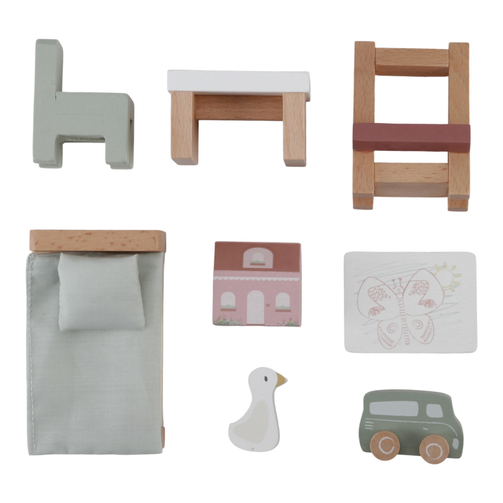 Little Dutch - Dollhouse - Children's Room Expansion Set - Mabel & Fox