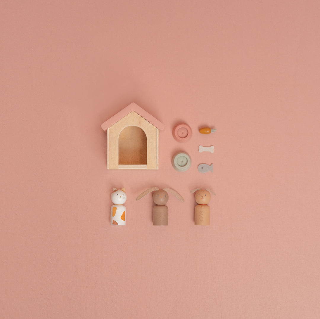 Little Dutch - Dollhouse - Pet Expansion Set - Mabel & Fox