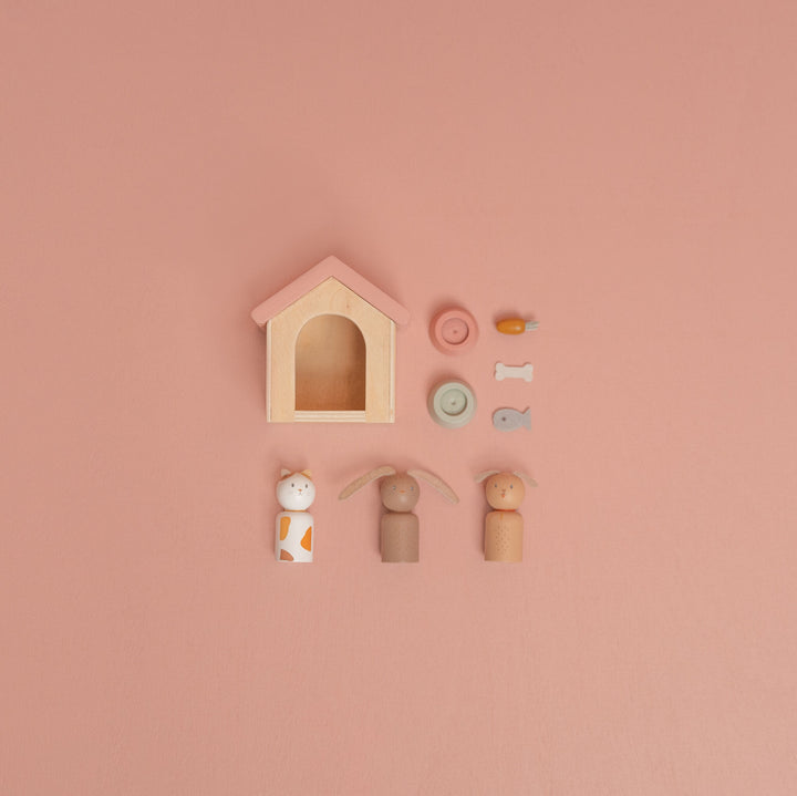 Little Dutch - Dollhouse - Pet Expansion Set - Mabel & Fox