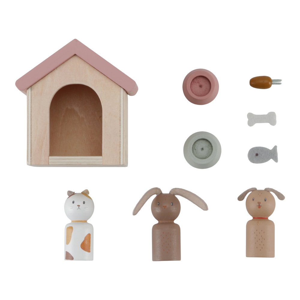 Little Dutch - Dollhouse - Pet Expansion Set - Mabel & Fox