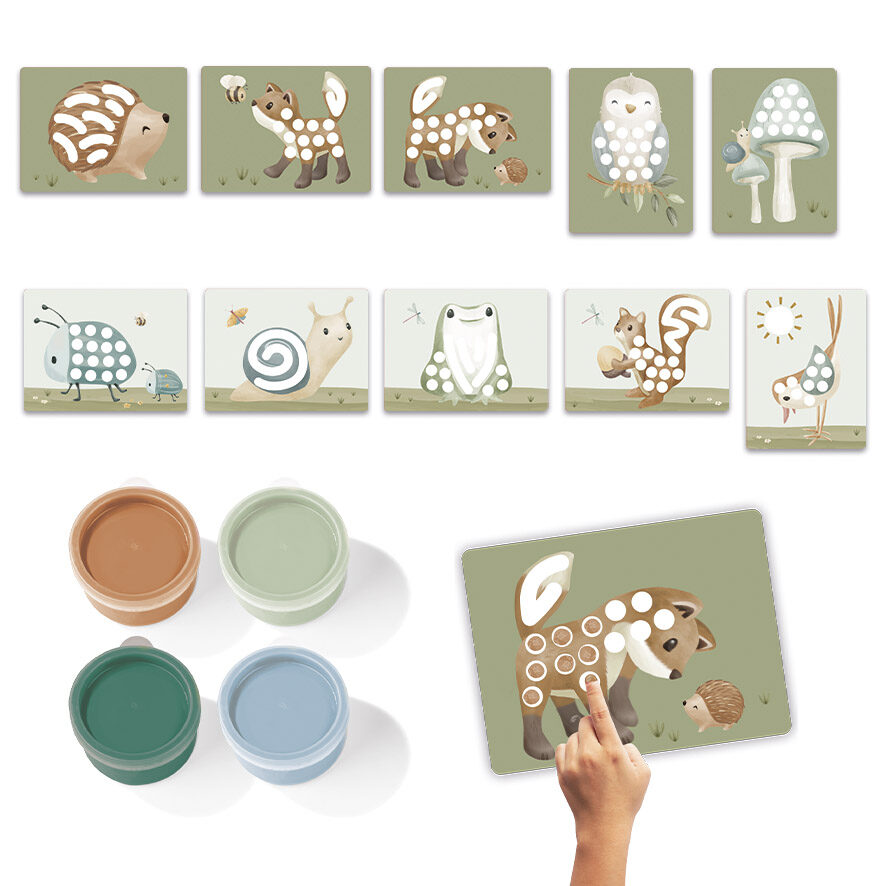 Little Dutch - Fingerpaint Set - Forest Friends - Mabel & Fox