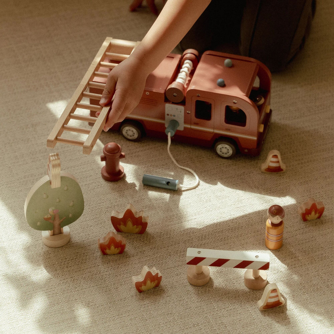 Little Dutch - Fire Truck Set - Mabel & Fox