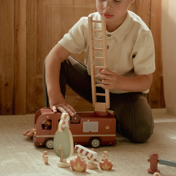Little Dutch - Fire Truck Set - Mabel & Fox