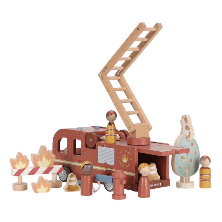 Little Dutch - Fire Truck Set - Mabel & Fox