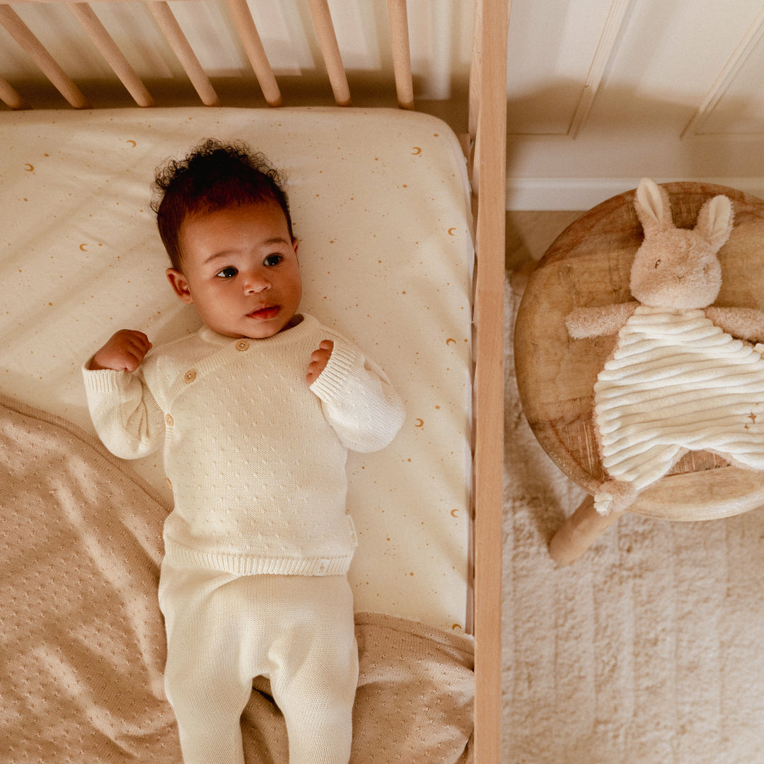 Little Dutch - Fitted Sheet - Moon & Stars - Mabel & Fox