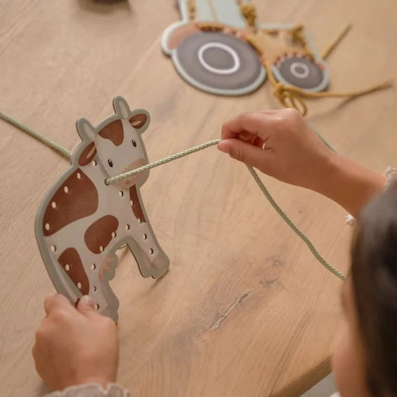 Little Dutch - Lacing Cards - Little Farm - Mabel & Fox