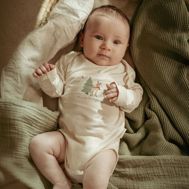 Little Dutch - Long Sleeved Bodysuit (2 Pack) - Little Christmas - Mabel & Fox