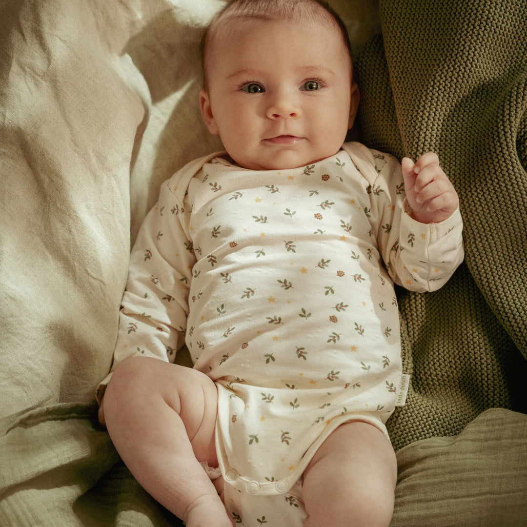 Little Dutch - Long Sleeved Bodysuit (2 Pack) - Little Christmas - Mabel & Fox