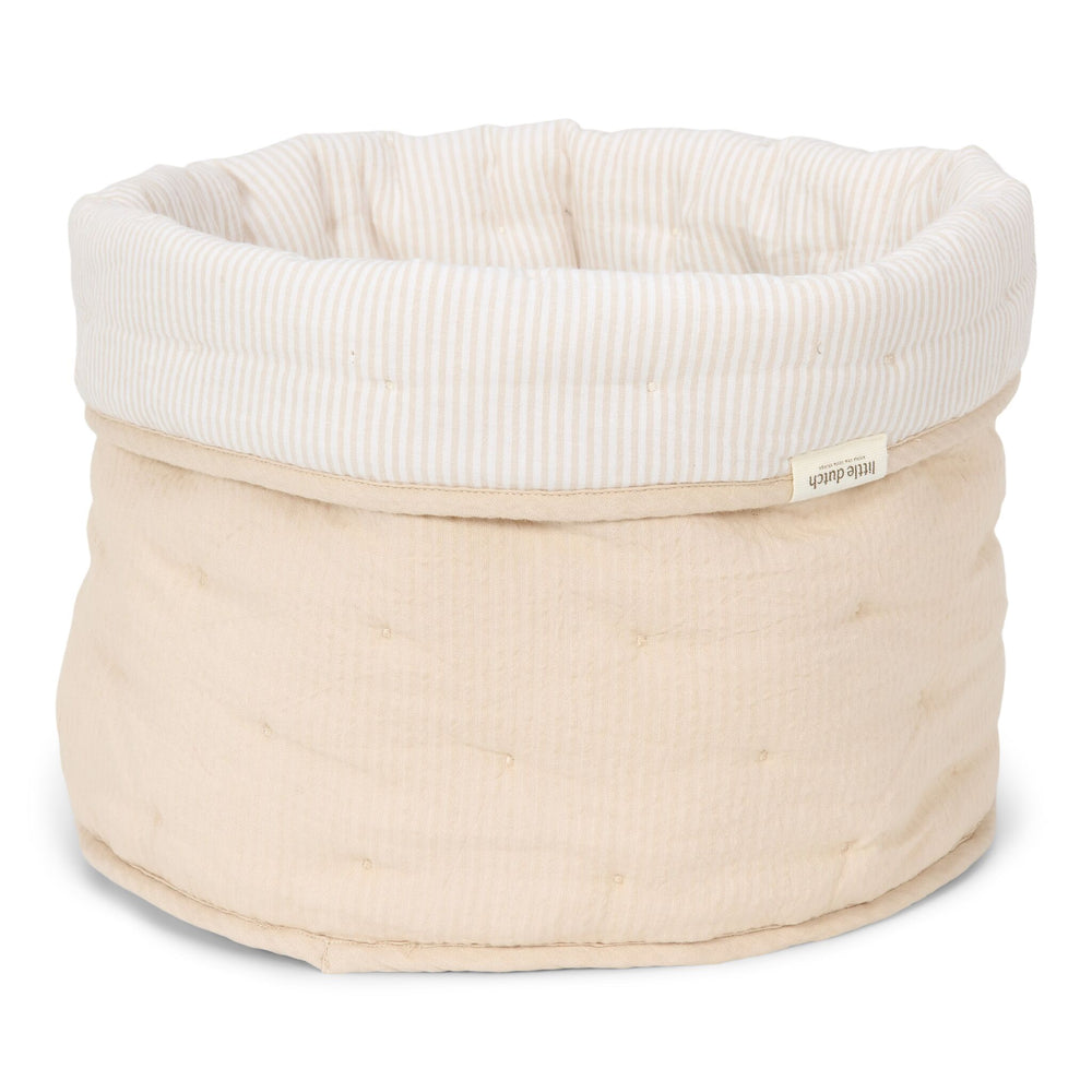 Little Dutch - Medium Storage Basket - Pure Soft Beige - Mabel & Fox