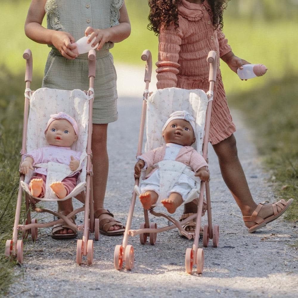 Little Dutch - Metal Doll Stroller - Pink - Mabel & Fox
