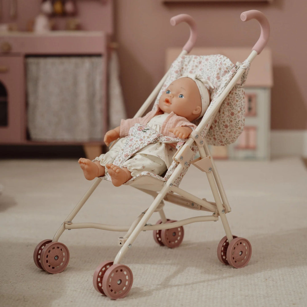 Little Dutch - Metal Doll Stroller - White - Mabel & Fox