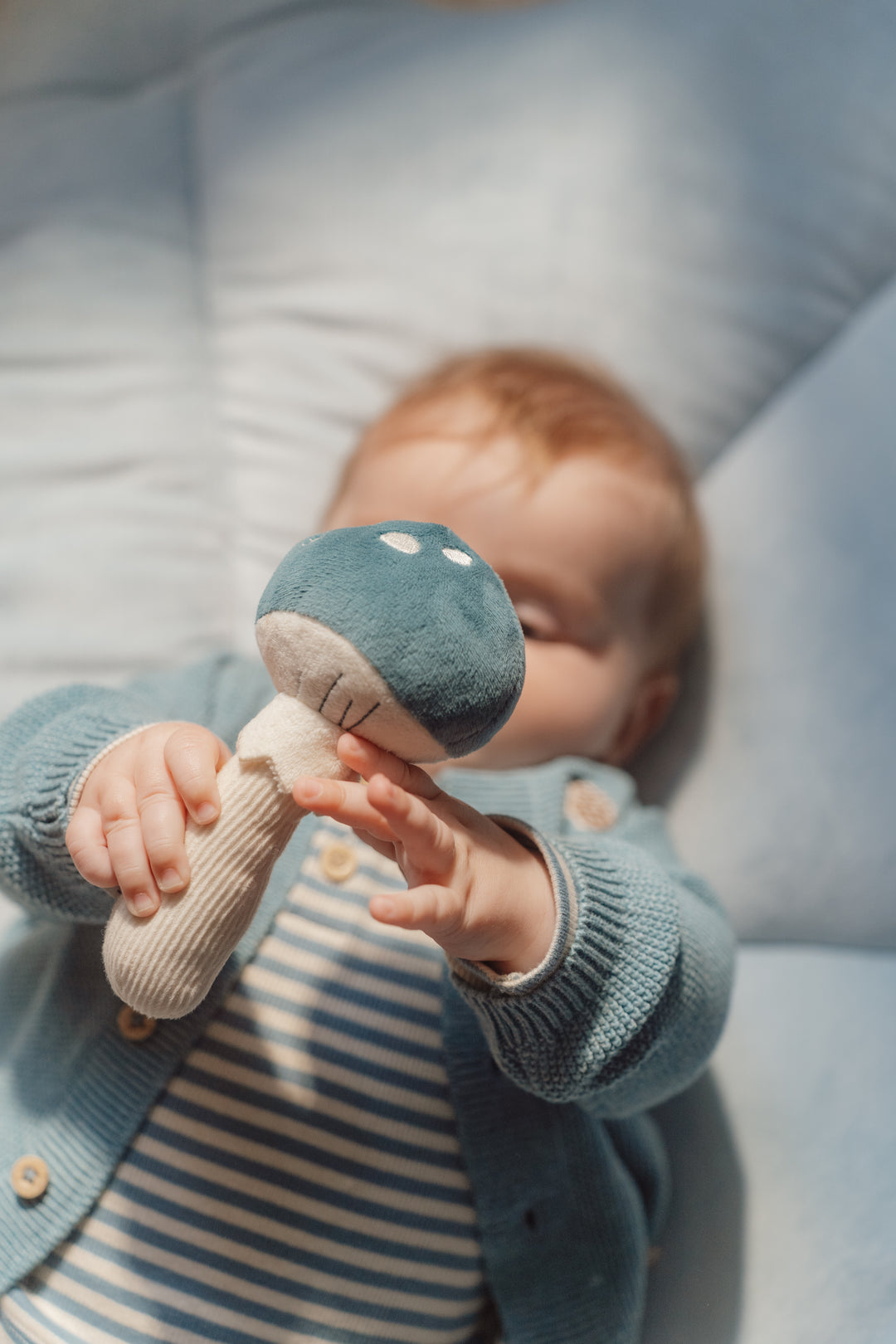Little Dutch - Mushroom Rattle Toy - Forest Friends - Mabel & Fox