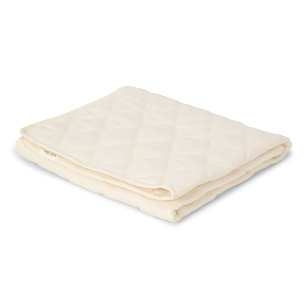 Little Dutch - Quilted Bassinet Blanket - Pure Soft White - Mabel & Fox