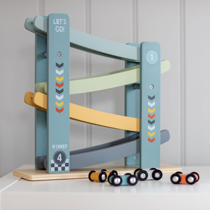 Little Dutch - Ramp Racer - Cars (Blue) - Mabel & Fox