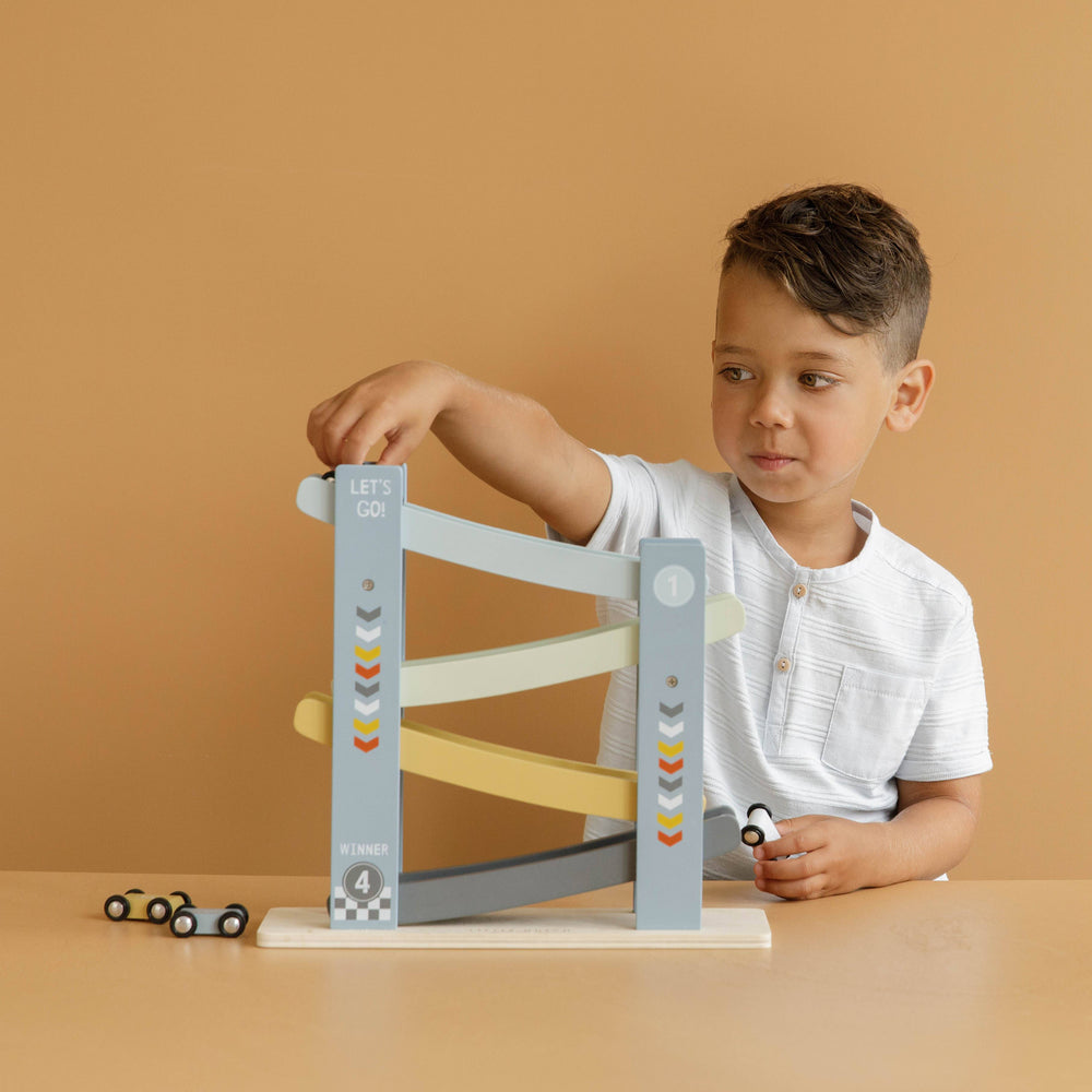 Little Dutch - Ramp Racer - Cars (Blue) - Mabel & Fox